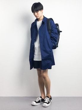 「SPINNS（スピンズ）のアイテム（ジャケット/アウター）」を使った、武井一輝さん（メンズ・173cm）の春コーディネート