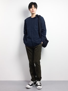「SHIPS GENERAL SUPPLY（シップスジェネラルサプライ）のアイテム」を使った、武井一輝さん（メンズ・173cm）の春コーディネート
