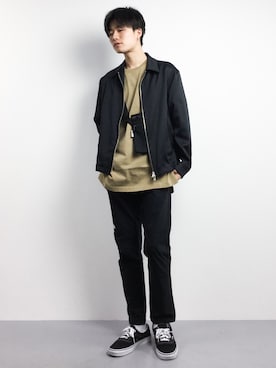「STUDIOUS（ステュディオス）のアイテム（ブルゾン）」を使った、武井一輝さん（メンズ・173cm）の春コーディネート