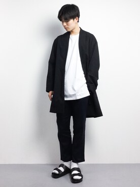 「MONKEY TIME（モンキータイム）のアイテム（Tシャツ/カットソー）」を使った、武井一輝さん（メンズ・173cm）の春コーディネート