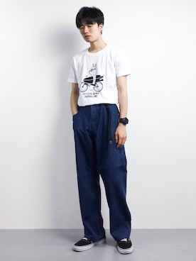 「fLAnsisCA（フランシスカ）のアイテム」を使った、武井一輝さん（メンズ・173cm）の春コーディネート