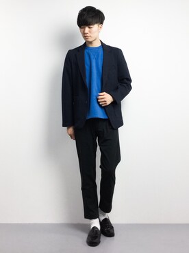 「NANO universe（ナノユニバース）のアイテム（その他アウター）」を使った、武井一輝さん（メンズ・173cm）の春コーディネート