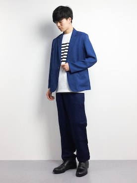 「Journal Standard TRISECT（トライセクト）のアイテム（ジャケット/アウター）」を使った、武井一輝さん（メンズ・173cm）の春コーディネート