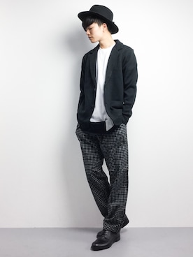 「J.FERRY（ジェイフェリー）のアイテム（ジャケット/アウター）」を使った、武井一輝さん（メンズ・173cm）の春コーディネート