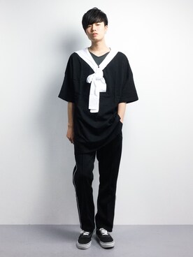 「ankoROCK（アンコロック）のアイテム」を使った、武井一輝さん（メンズ・173cm）の春コーディネート