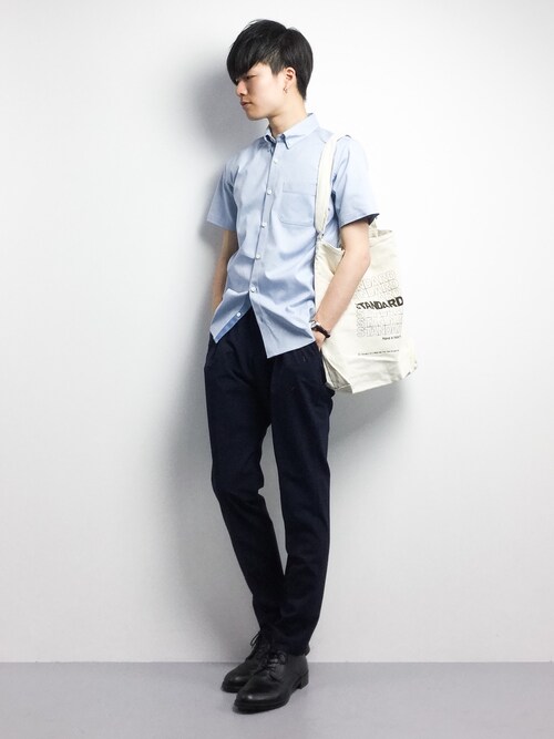 ZOZOTOWN�����P����̃V���c/�u���E�X�uCOOLMAX �I�b�N�X�{�^���_�E���V���[�g�X���[�u�V���c�iUNITED TOKYO�b���i�C�e�b�h�g�E�L���E�j�v���g�����R�[�f�B�l�[�g