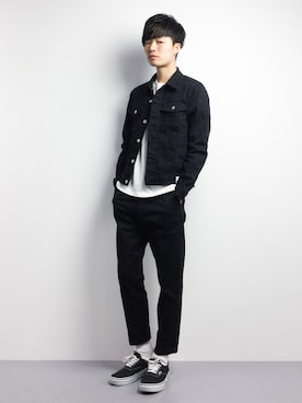 「WEGO（ウィゴー）のアイテム（デニムジャケット）」を使った、武井一輝さん（メンズ・173cm）の春コーディネート