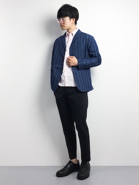 「URBAN RESEARCH Sonny Label（アーバンリサーチサニーレーベル）のアイテム（テーラードジャケット）」を使った、武井一輝さん（メンズ・173cm）の夏コーディネート
