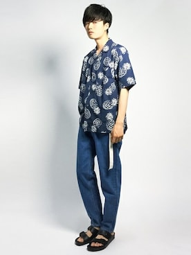 武井一輝さん(メンズ・173cm)の夏コーディネート
