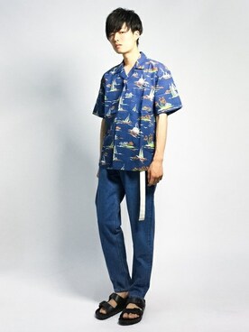 武井一輝さん(メンズ・173cm)の夏コーディネート