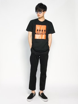 「AZUL by moussy（アズールバイマウジー）のアイテム」を使った、武井一輝さん（メンズ・173cm）の夏コーディネート