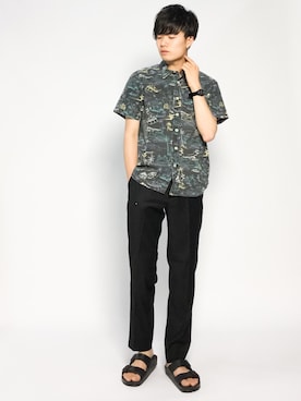 「TCSS（ティーシーエスエス）のアイテム」を使った、武井一輝さん（メンズ・173cm）の夏コーディネート