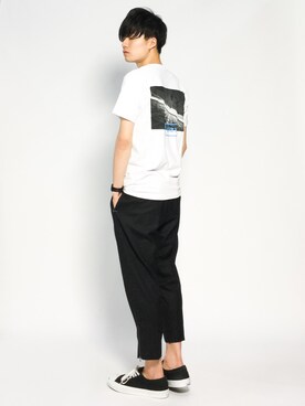 「TEAM COZY（チーム コージー）のアイテム」を使った、武井一輝さん（メンズ・173cm）の夏コーディネート