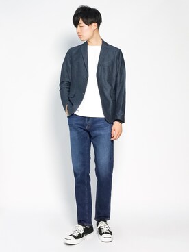 武井一輝さん（メンズ・173cm）の夏コーディネート