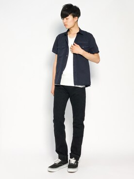 「SABLE CLUTCH（セーブルクラッチ）のアイテム」を使った、武井一輝さん（メンズ・173cm）の夏コーディネート