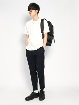 「L.H.P（エルエイチピー）のアイテム（バッグ）」を使った、武井一輝さん（メンズ・173cm）の夏コーディネート