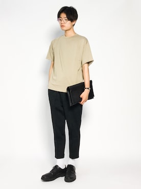 「FRED PERRY（フレッドペリー）のアイテム（パンツ）」を使った、武井一輝さん（メンズ・173cm）の夏コーディネート