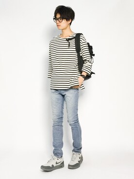 武井一輝さん(メンズ・173cm)の夏コーディネート
