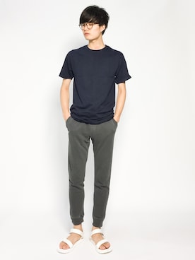 Tシャツ カットソー ブルー ネイビー 青色系 コーディネート Zozotown