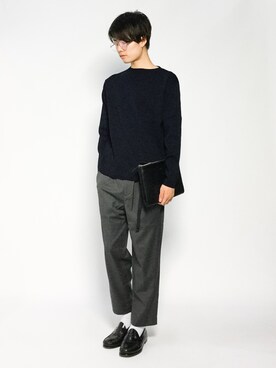 「417 EDIFICE（フォーワンセブンエディフィス）のアイテム（バッグ）」を使った、武井一輝さん（メンズ・173cm）の夏コーディネート