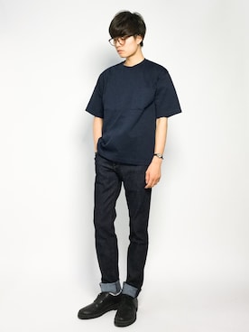 「MACKINTOSH PHILOSOPHY（ﾏｯｷﾝﾄｯｼｭ ﾌｨﾛｿﾌｨｰ）のアイテム」を使った、武井一輝さん（メンズ・173cm）の夏コーディネート