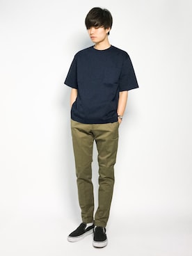 「MACKINTOSH PHILOSOPHY（ﾏｯｷﾝﾄｯｼｭ ﾌｨﾛｿﾌｨｰ）のアイテム」を使った、武井一輝さん（メンズ・173cm）の夏コーディネート