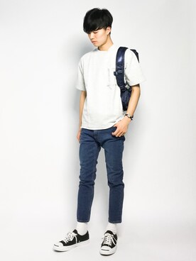 「URBAN RESEARCH Sonny Label（アーバンリサーチサニーレーベル）のアイテム（バッグ）」を使った、武井一輝さん（メンズ・173cm）の夏コーディネート