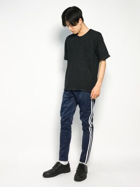 「REPIDO（リピード）のアイテム」を使った、武井一輝さん（メンズ・173cm）の秋コーディネート