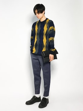 武井一輝さん（メンズ・173cm）の秋コーディネート