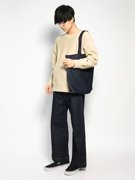 「A.P.C.（アーペーセー）のアイテム（バッグ）」を使った、武井一輝さん（メンズ・173cm）の秋コーディネート