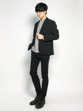 武井一輝さん（メンズ・173cm）の秋コーディネート