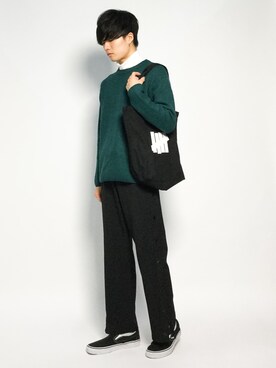 「UNDEFEATED (アンディフィーテッド)のアイテム」を使った、武井一輝さん(メンズ・173cm)の秋コーディネート