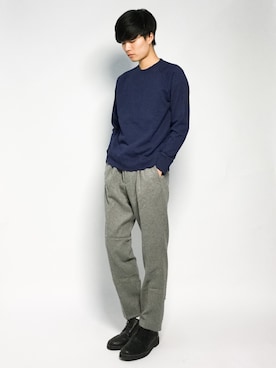 武井一輝さん（メンズ・173cm）の秋コーディネート