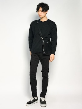 「STUDIOUS（ステュディオス）のアイテム（スウェット）」を使った、武井一輝さん（メンズ・173cm）の秋コーディネート