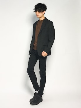 武井一輝さん（メンズ・173cm）の秋コーディネート