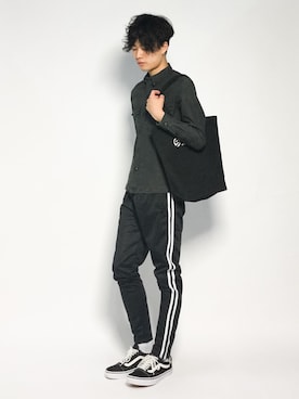 「REPIDO（リピード）のアイテム」を使った、武井一輝さん（メンズ・173cm）の秋コーディネート