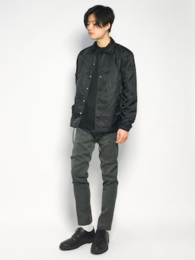 「WEGO（ウィゴー）のアイテム（ナイロンジャケット）」を使った、武井一輝さん（メンズ・173cm）の秋コーディネート