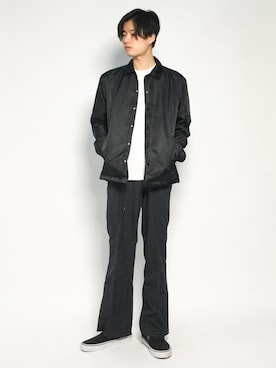 「WEGO（ウィゴー）のアイテム（ナイロンジャケット）」を使った、武井一輝さん（メンズ・173cm）の秋コーディネート