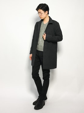 武井一輝さん（メンズ・173cm）の秋コーディネート