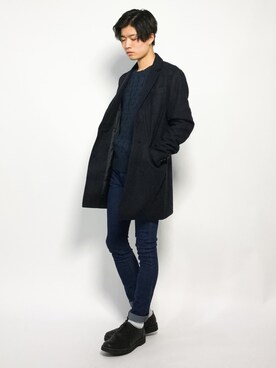 「improves（インプローブス）のアイテム（ニット/セーター）」を使った、武井一輝さん（メンズ・173cm）の秋コーディネート