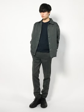 武井一輝さん（メンズ・173cm）の秋コーディネート