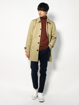 「SPADE（スペード）のアイテム（ジャケット/アウター）」を使った、武井一輝さん（メンズ・173cm）の秋コーディネート