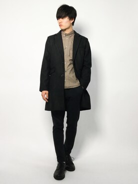 武井一輝さん（メンズ・173cm）の秋コーディネート
