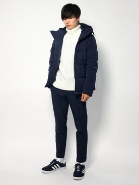 「L.H.P（エルエイチピー）のアイテム（ニット/セーター）」を使った、武井一輝さん（メンズ・173cm）の秋コーディネート
