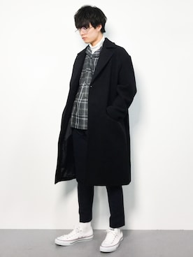 武井一輝さん（メンズ・173cm）の冬コーディネート