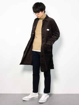 「L.H.P（エルエイチピー）のアイテム（ニット/セーター）」を使った、武井一輝さん（メンズ・173cm）の冬コーディネート