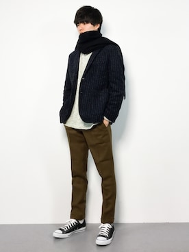 武井一輝さん(メンズ・173cm)の冬コーディネート