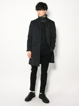 「SHIPS JET BLUE（シップスジェットブルー）のアイテム（ジャケット/アウター）」を使った、武井一輝さん（メンズ・173cm）の冬コーディネート
