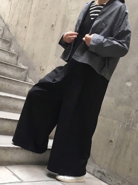 「sm2rhythm（サマンサモスモスリズム）のアイテム（その他アウター）」を使った、a-beerさん（レディース・157cm）の秋コーディネート
