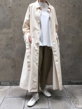 「sm2rhythm（サマンサモスモスリズム）のアイテム（その他アウター）」を使った、a-beerさん（レディース・157cm）の春コーディネート